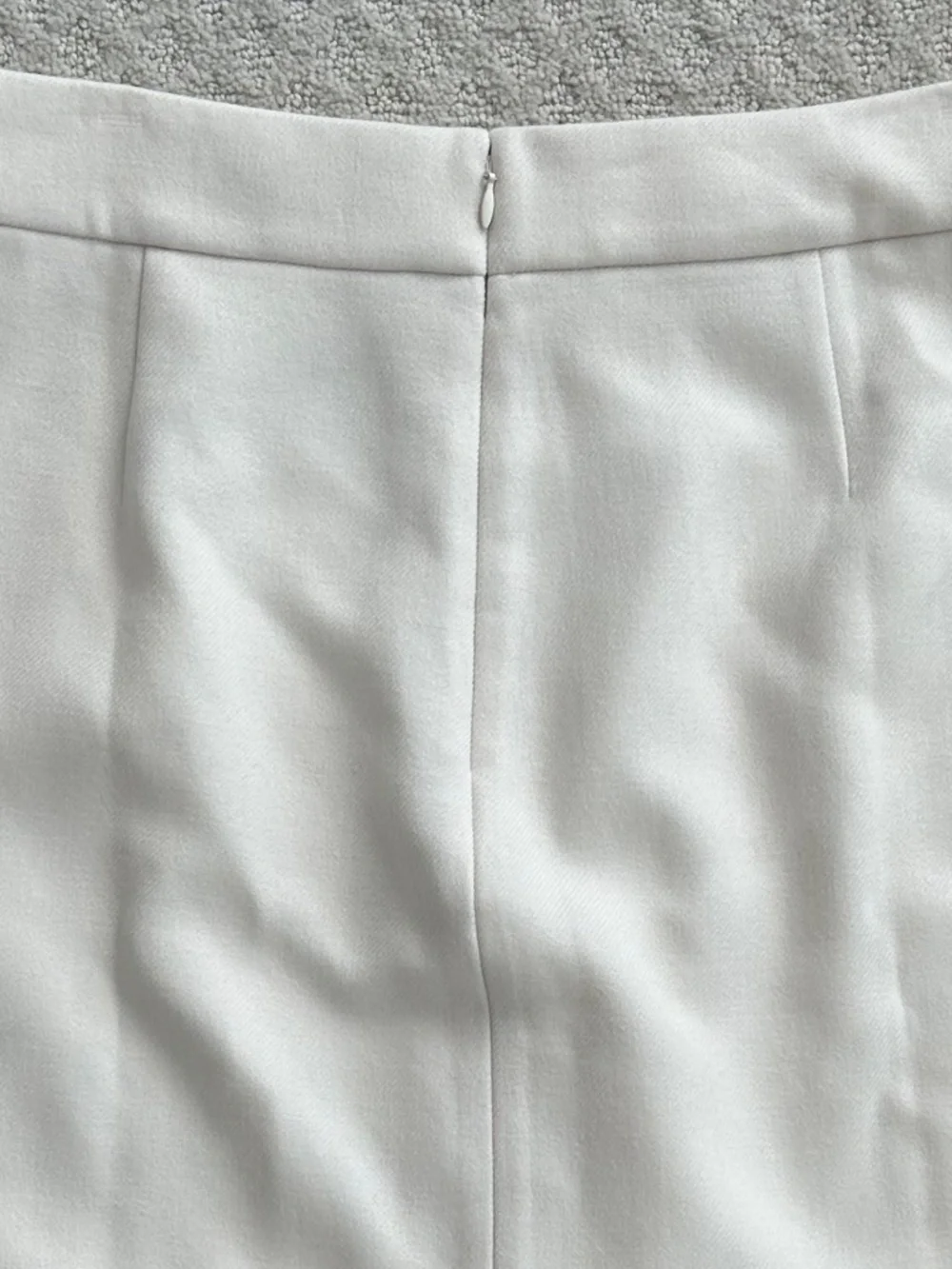 J. Crew 100% Wool Pleated Mini Skirt Ivory 12 Academia Preppy Classic Office NWT